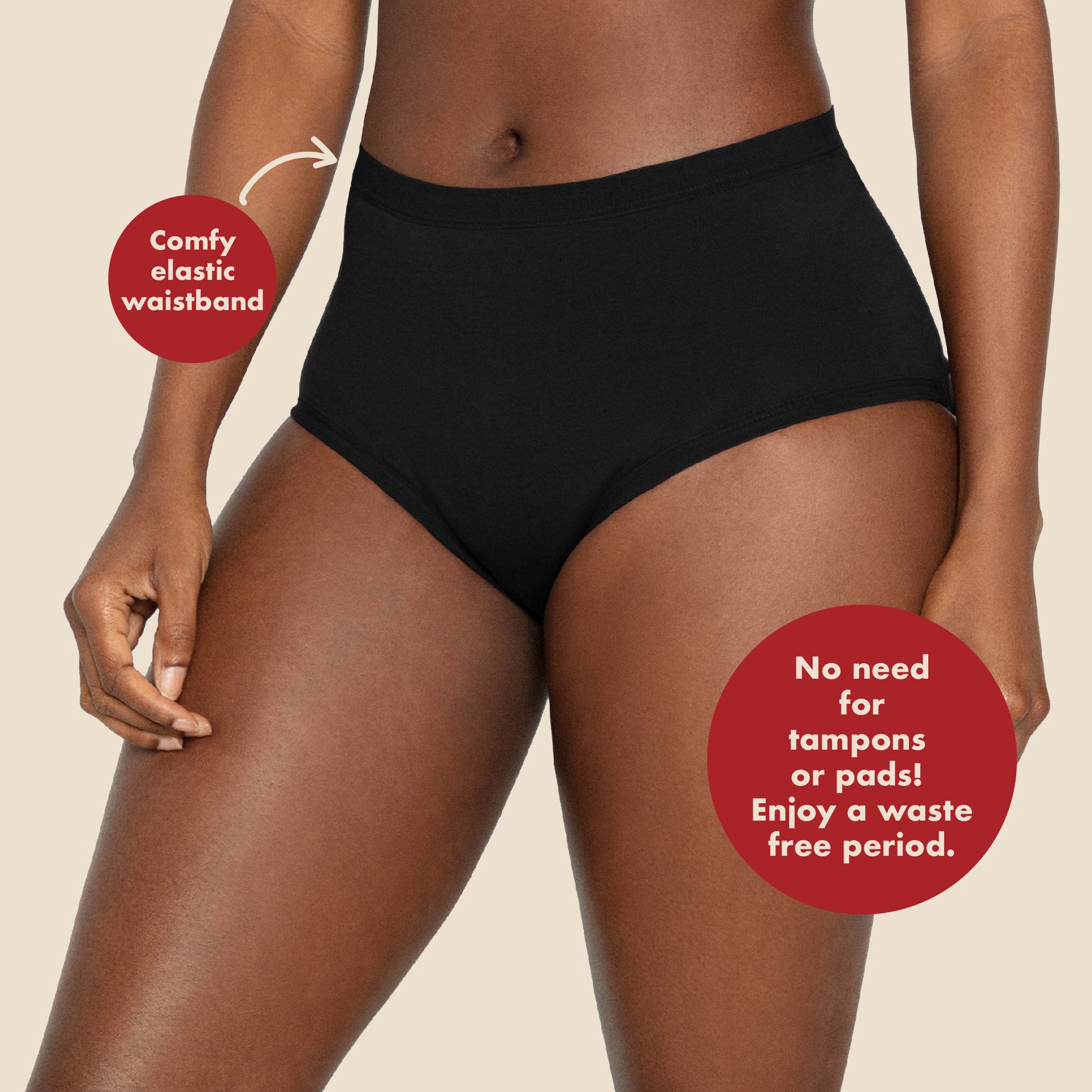 ▷ Shop Period Panties  High Waist Transparent Hips – The Eco Woman