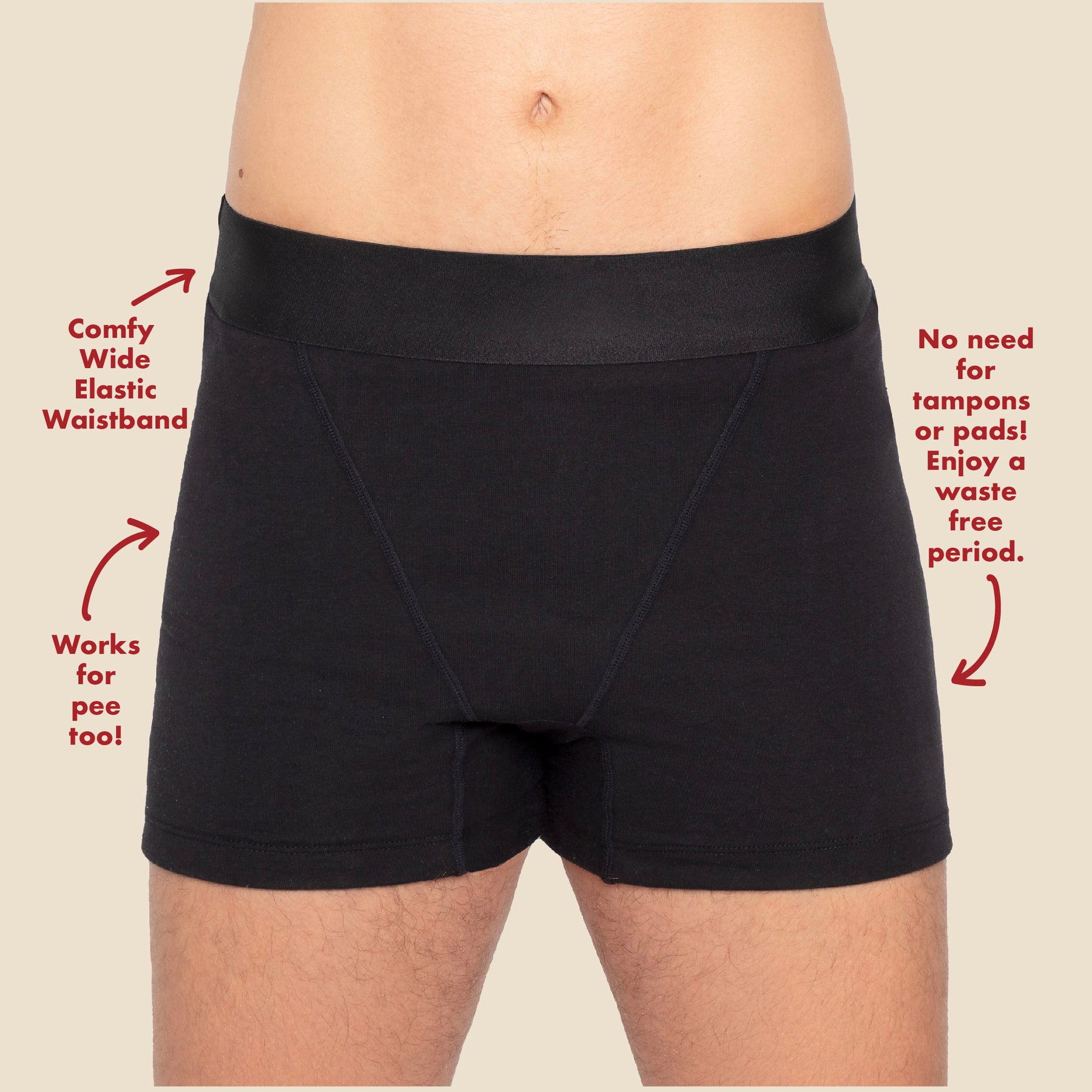 The Boxer Period. in Organic Cotton For Heavy Flows – The Period