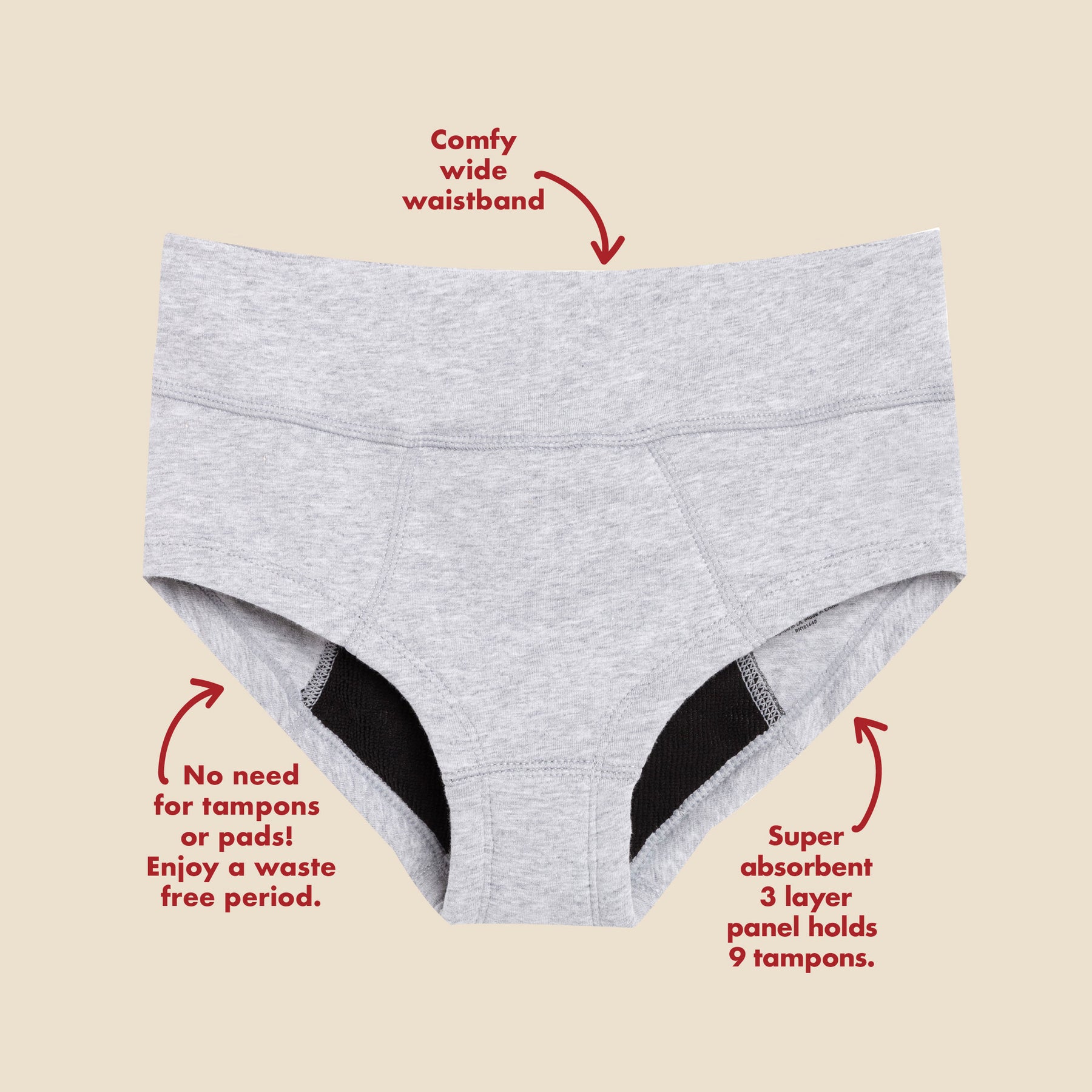 Period. by The Period Company. The Junior Boyshort Period. in Organic  Cotton for Heavy Flows. Size Medium 
