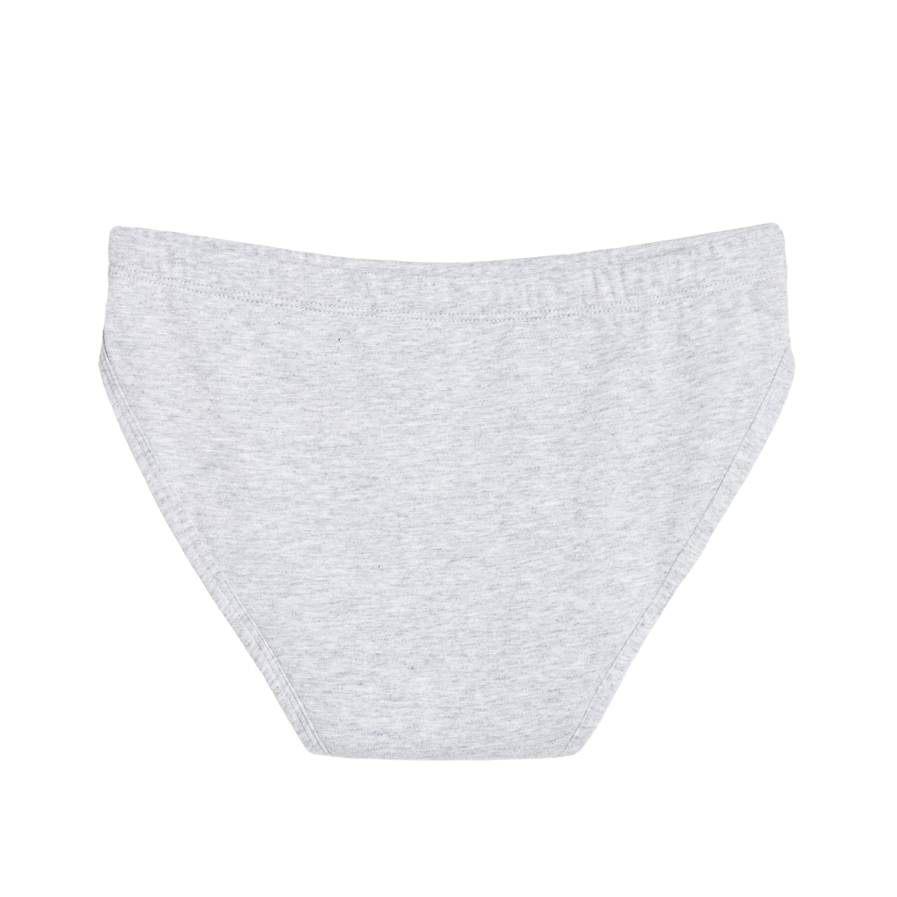 Sustainable Cotton Underwear Light Grey Low Rise Bikini Style Organic Cotton  