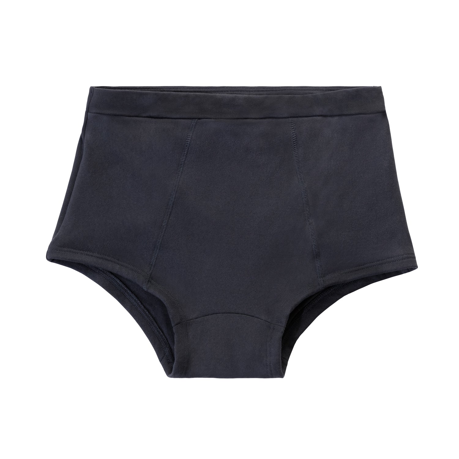 Lady Solid Period Panties Boy Shorts Black Underwear XXL